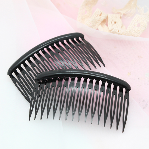 16 teeth black coffee plastic insert comb bangs comb hair curler korean fashion hair comb