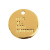 12mm Environmental Protection Electroplating Multi-Color Brass Single Hole English Letter Copper Sheet Earrings Necklace Pendant Luggage Ornament Accessories