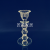 European-Style Simple Crystal Candlestick Candle Holder Single-Head Candlestick Decoration Sample Decoration Wedding Candlestick Factory Direct Sales