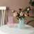 Nordic Ins Simple and Light Luxury Glass Vase Decoration Good-looking Flowers Flower Container Home Desktop Decoration Props