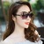 2022 European and American New Women's Camellia Sunglasses Women's Elegant to Make Big Face Thin-Looked Glasses UV-Proof Sunglasses