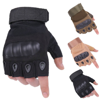 Outdoor Sports Half Finger Gloves Men's Outdoor Mountaineering Cycling Fitness Fighting Training Protective Tactical Gloves