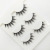 False Eyelashes 3d-09 Three Pairs Slim Model Black Stem Fashion Nude Makeup 3D Handmade Factory Supply