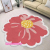 New Cashmere-like Printed Mat Flower-Shaped Floor Mat Large Flower Carpet Bedside Pad Living Room Carpet Non-Slip Mat