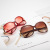 2022 European and American New Women's Camellia Sunglasses Women's Elegant to Make Big Face Thin-Looked Glasses UV-Proof Sunglasses