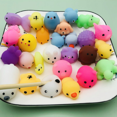 Cross-Border Novelty Super Cute Tuanzi Animal Squeezing Toy Wholesale Creative Soft and Adorable Cat Decompression Children's Small Toys Factory