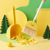 New Cute Egg Yolk Duck Broom Dustpan Set Children's Broom Household Kindergarten Small Broom Dustpan