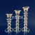European-Style Simple Crystal Candlestick Candle Holder Single-Head Candlestick Decoration Sample Decoration Wedding Candlestick Factory Direct Sales