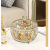 European Entry Lux Crystal Glass Fruit Plate Living Room Coffee Table Candy Storage Box Home Room Decoration Ornaments