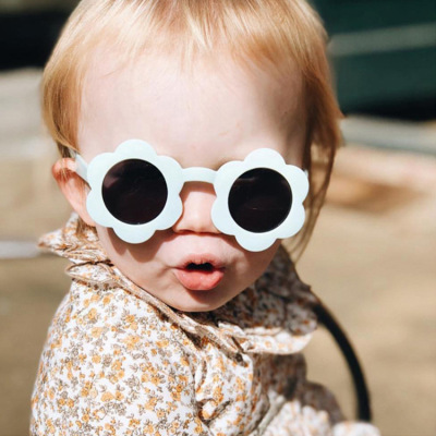 2022 SUNFLOWER Cute Girl Funny Street Shot Kids Sunglasses SUNFLOWER Decorative Sunglasses 2022