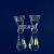 European and American Simple Candlestick Single-Head Crystal Candlestick Light Luxury Candlelight Christmas Party Table Decoration Factory Direct Sales