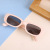2022 New Korean-Style Cute Children Boys and Girls Baby Concave Shape UV Protection Sun Holiday Sunglasses 2-8 Years Old