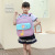 Cute Cartoon Boy's and Girl's Schoolbag Primary School Student Schoolbag Lightweight Burden Alleviation Western Style Backpack