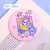 Yilan Cute Ins Style Tin Mirror Girl Heart Cartoon Mini-Portable Small round Mirror Student Makeup Mirror