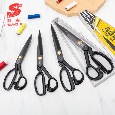 Jinjian Shuangji Dressmaker's Shears Manganese Steel Clothing Cloth Cutting Affordable Big Scissors Cutting Sewing Professional Practical Tailor Scissors