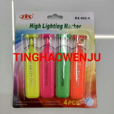 Fluorescent Pen Transparent Lid Fluorescent Pen Candy Color Light Color Marker