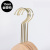 Clothing Store Hanger Special Hook Solid Wood Hanger Hook Accessories Electroplating S Hook Gold round Hook Lengthened Iron Hook