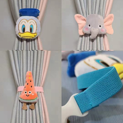 Children Cartoon Puppet Elastic Bandage Curtain Buckle