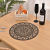 Cross-Border Printing Customizable Placemat Hotel round Western-Style Placemat Teslin Table Mat Bowl Plate Woven Heat Proof Mat