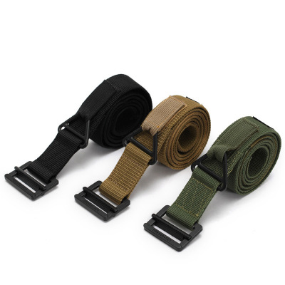 Outdoor Army Fan Rescue Drop Cloth Belt Men's Nylon Black Elastic Outdoor Tactics Belt