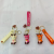 Creative Trending Little Dear Flexible Rubber Key Chain Elk Stereo Doll Pendant