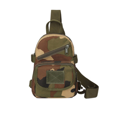 Outdoor Camouflage Chest Bag Hanging Waist Bag Multifunctional Tactical Camouflage Bag Single-Shoulder Bag Casual Chest Bag