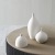 Nordic Modern Ceramic Plain Burning Vase Creative Fashion White Japanese Flower Plain Burning Home Decoration Ornaments