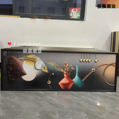 Crystal Porcelain Painting Craft Frame Crystal Porcelain Bright Crystal Decorative Painting Mural Decoration Nordic Abstract Animal Fresh Hanging Painting