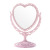 Dressing Mirror Korean Style Ins Mirror European Double-Sided Desktop Makeup Mirror Heart Mirror Desktop Cosmetic Mirror