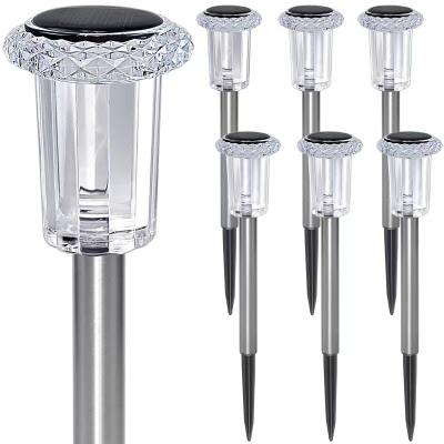 Waterproof Lighting Floor Outlet Type Garden Lamp Led Camping Stainless Steel Solar Lawn Outdoor Light
