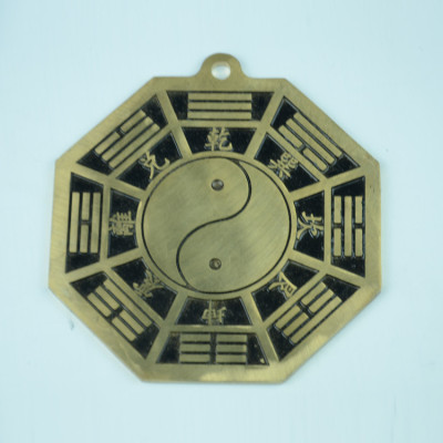 Zhonggong Craft Copper Bagua Mirror Home Ornaments Brass Tai Chi Ba Gua Mirror Bagua Mirror