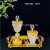 Hot Selling Online Shop 2022 Simple Glass Metal Censer Set Transparent Crystal Incense Burner Bakuoor