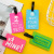 Spot Customized Luggage Tag DIY Epoxy Soft Tag PVC Trolley Luggage Identification Anti-Lost Label Listing Logo