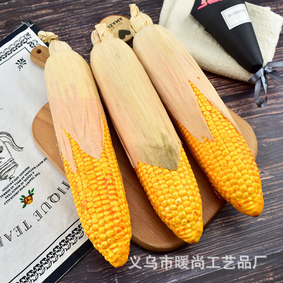 Factory Wholesale Simulation Corn Plastic Tape Leather Fake Corn Vegetable Model Scenic Spot Agritainment Decoration