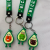 Creative Trending Avocado Flexible Rubber Key Chain Cartoon Xiaoqing Avocado Doll Pendant