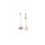 Sterling Silver Needle Cute Cartoon Asymmetric Little Windmill Rabbit Long Earrings All-Matching Girlish Student Earrings