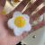 Poached Egg Korean Ins Cute Girl Heart Fun Barrettes Wool Felt Side Clip Headdress Japanese Style