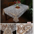 Hotel Home Golden of European Style Tablecloth Waterproof Oil Draining Anti-Scalding Table Mat Coffee Table TV Cabinet Shoe Cabinet Tablecloth Wholesale