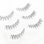 False Eyelashes Natural Cross Cutting Segment Eyelashes Sheer Root Hand Tightening Nude Makeup Eyelashes Three Pairs