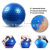 75cm Yoga Fitness Massage Ball Inflatable Massage Ball Sensory Tactile Training Ball with Particles Pregnant Women Kindergarten