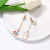 Sterling Silver Needle Cute Cartoon Asymmetric Little Windmill Rabbit Long Earrings All-Matching Girlish Student Earrings