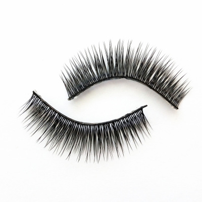 False Eyelashes Multi-Layer Fiber Material Bright Black Natural Long Nude Makeup Factory Wholesale