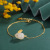 Hare Set S925 Sterling Silver Little Bunny Hetian Jade Necklace Pharaoh Gold Ring Cute Lady Light Luxury Stud Earrings