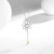 Sterling Silver 925 Necklace Set for Women Special-Interest Design Light Luxury SUNFLOWER Bracelet Ins Glazed Stone Ring