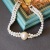 Pearl Necklace White Black Hepburn Style Imitation Pearl Necklace Silver Stud Earrings Suit Cheongsam Formal Dress
