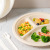 Disposable Service Plate Baking Light Food Salad round Paper Tray Long Platter Square round Plate Degradable Tableware Paper Plate Environmental Protection Set