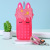 Factory Direct Sales Products in Stock New Cartoon Children's Silicone Pencil Case Deratization Pioneer Schoolbag Bubble Decompression Bag