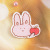 Japanese Korean Cartoon Brooch Acrylic Cute Rabbit Badge Name Tag Bag Fixing Buckle Pin Accessories Patch Customization