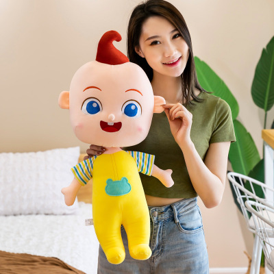 toysNew Cartoon Baby Bus JoJo Baby Doll Plush Toys Anime Children Doll Ragdoll Holiday Gift