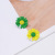 Sterling Silver Needle Anti-Allergy Earrings New Female Student Korean Style Simple Style Net Red Flowers Little Daisy All-Match Earrings